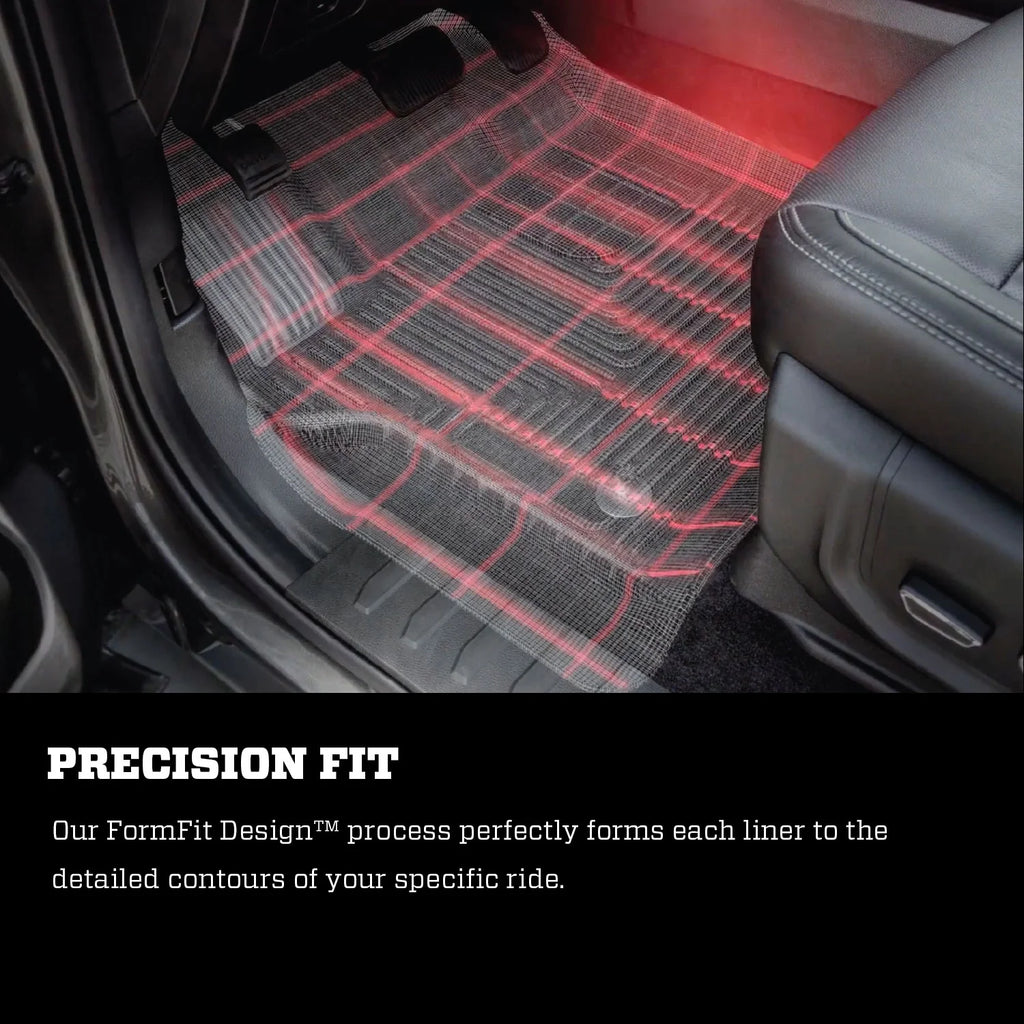 Black Front Row Floor Liners for 2016-2017 Toyota Tacoma G176333