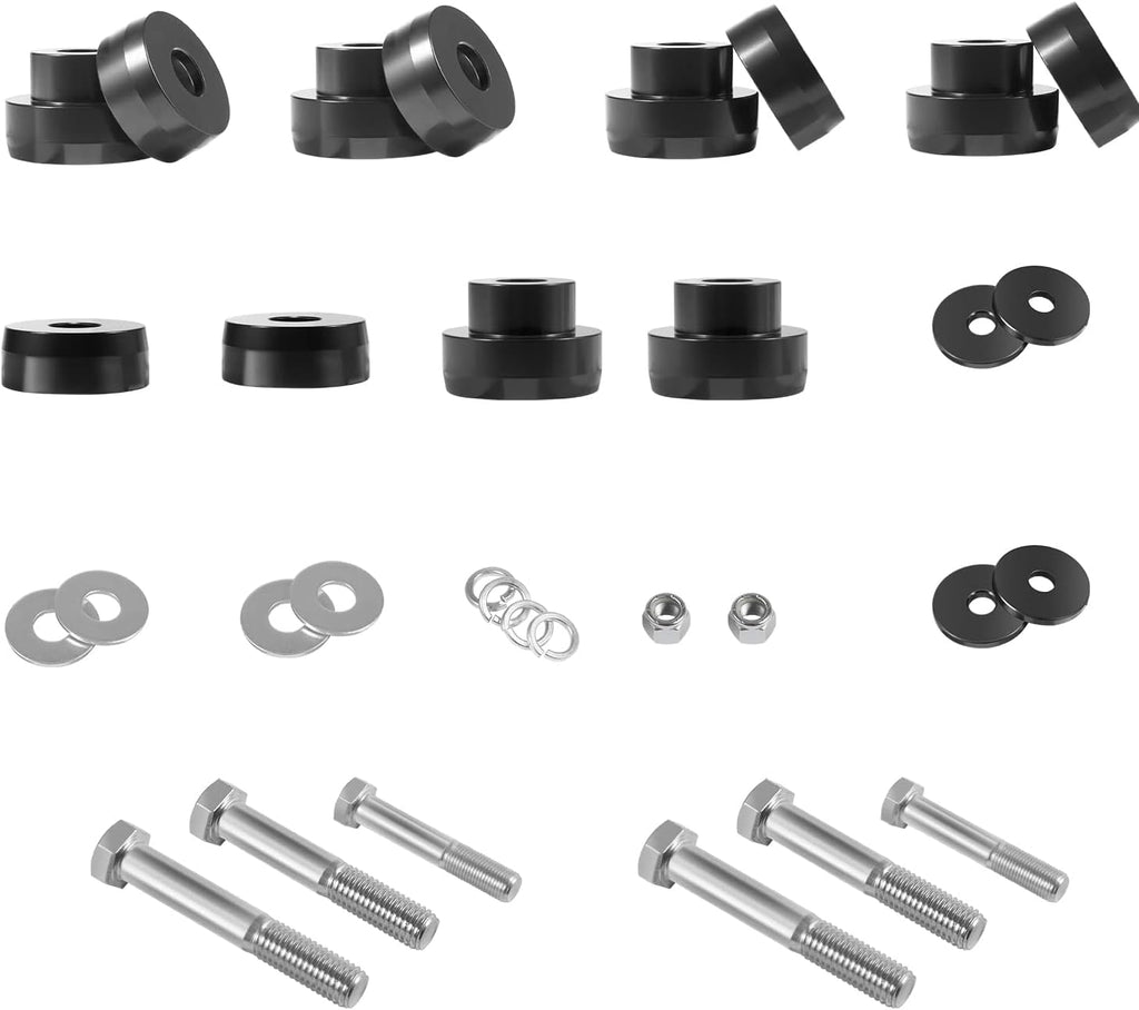 CNC Aluminum Body Mount Bushings Tool Subframe Bushing Kit 32PCS H538516