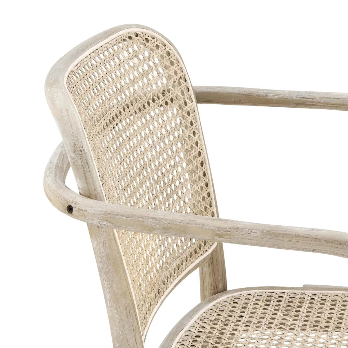 Rattan and Wood Dining Chair A8249