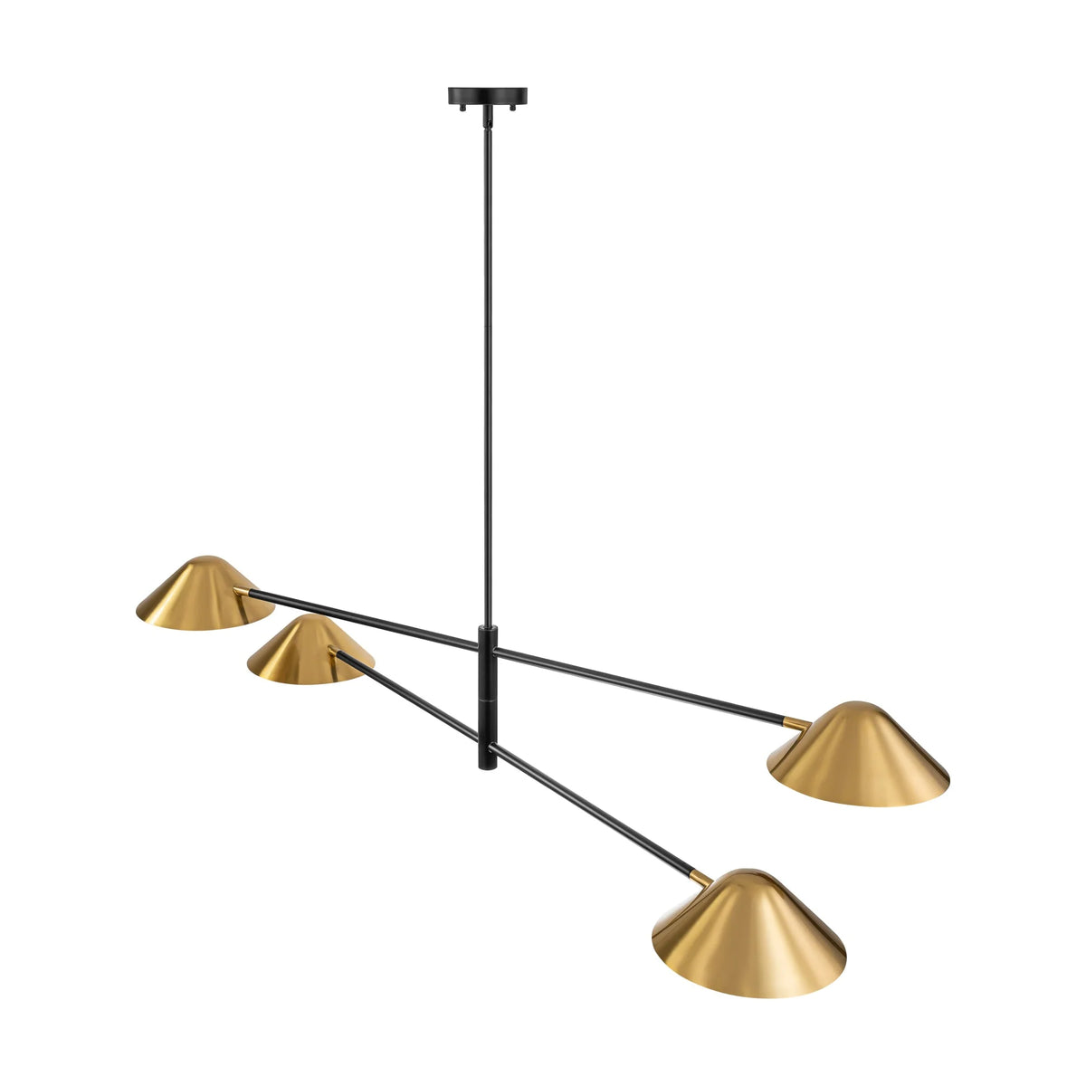 4-Light Dimmable Linear Chandelier C4535