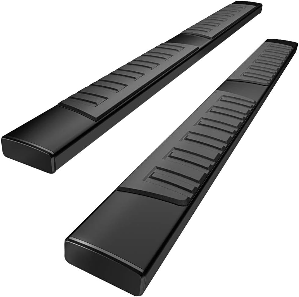 6 inch Black Textured Aluminum Running Boards D524