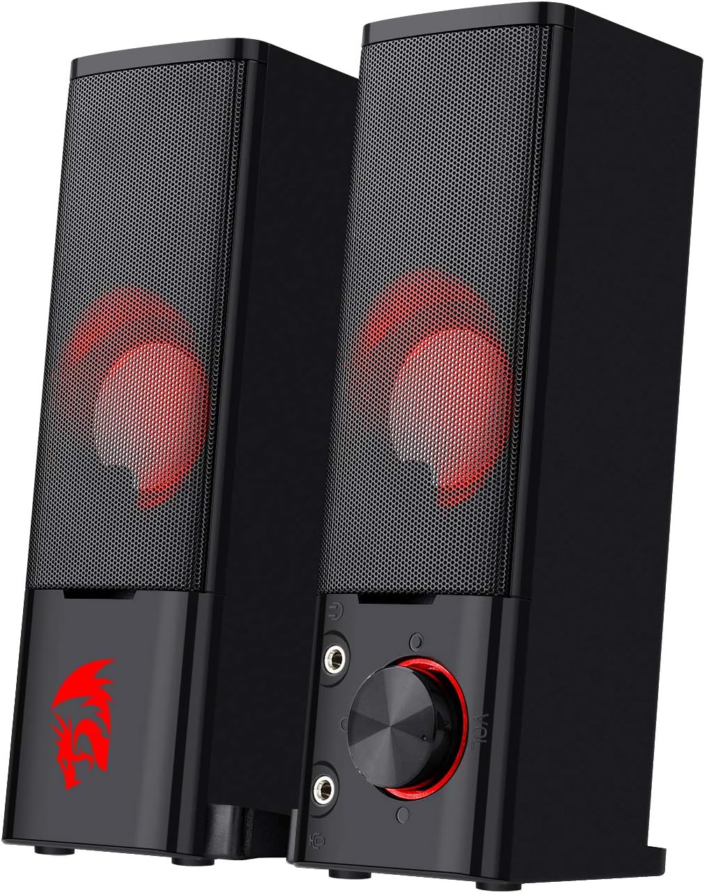 2.0 Channel Stereo Desktop Computer Speakers with Headphone Jack, USB Powered, Pack of 2 R6227