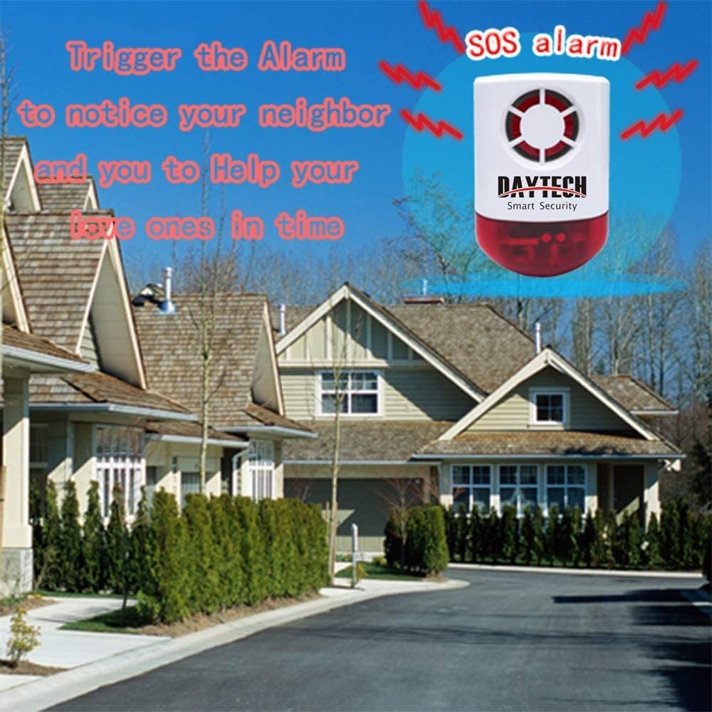 Panic Alarm Button Siren with Light and 4 Emergency Button K442