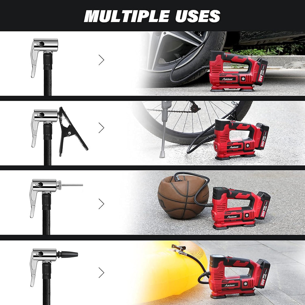 20V Cordless Portable Air Compressor Tire Inflator 150PSI J689