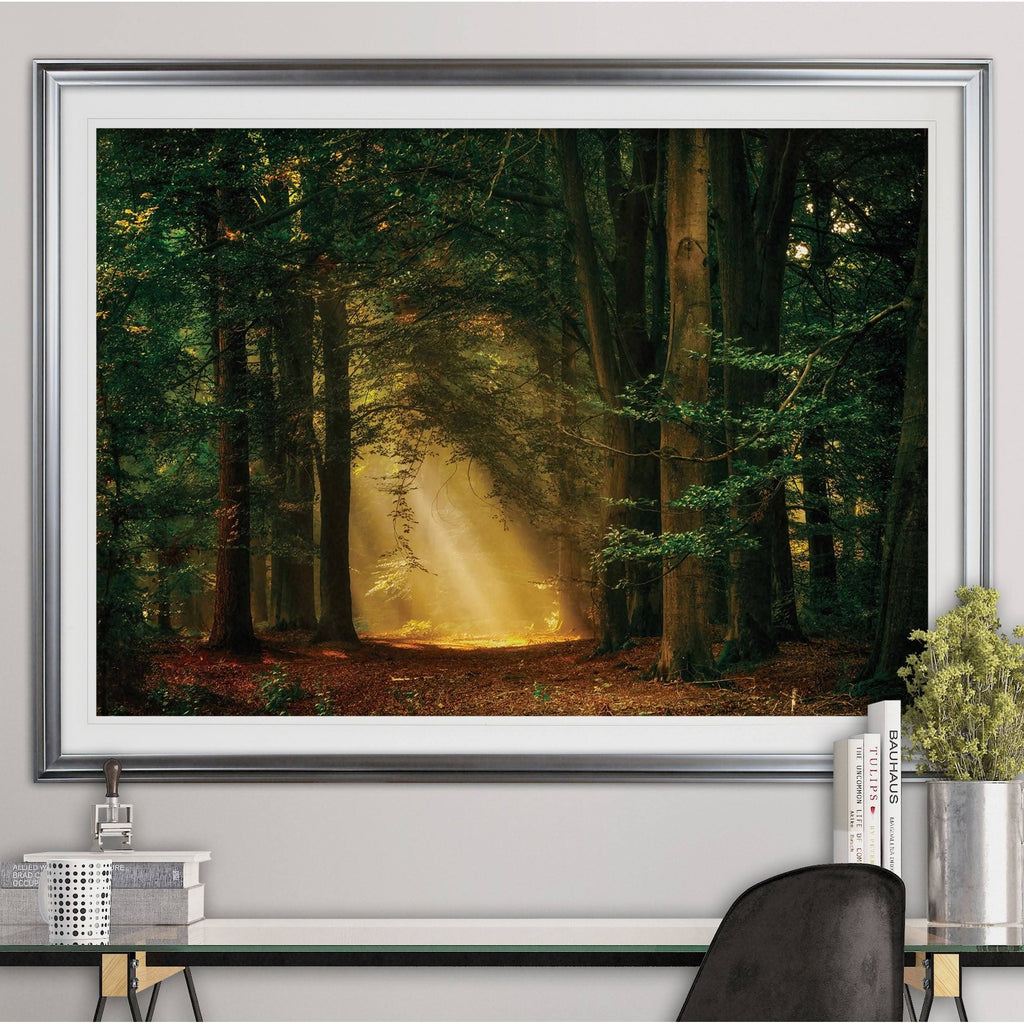 Oversized Framed Print Gold Z207