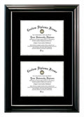 Black 8 x 10 in. Certificate Frame with Black & Silver Mats F825693