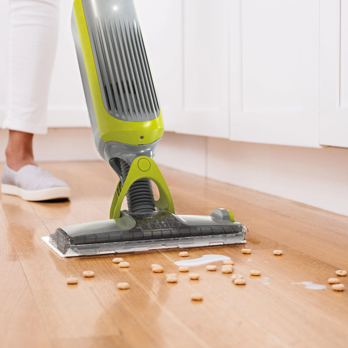 Cordless Hard Floor Vacuum Mop with Disposable Pads W4028