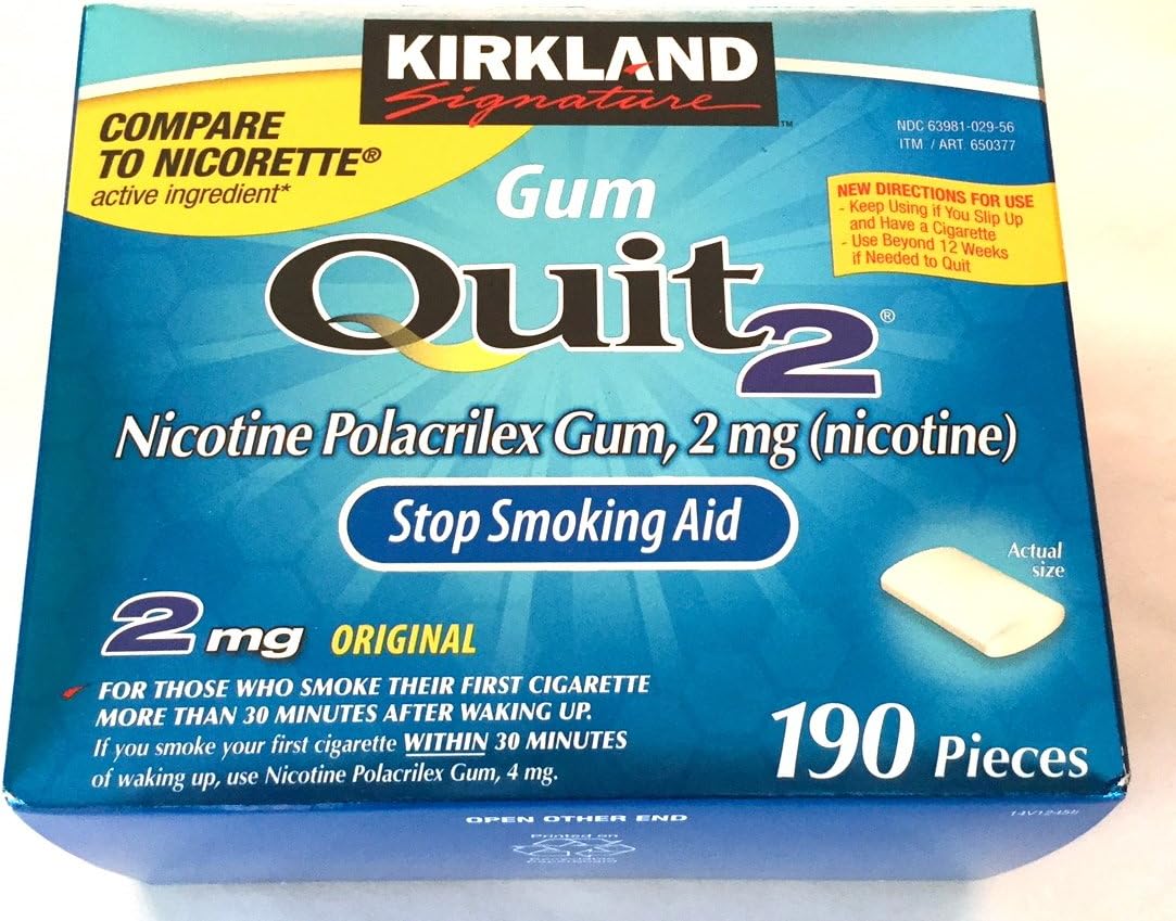 2 mg 190 Count Quit Smoking Gum D577780