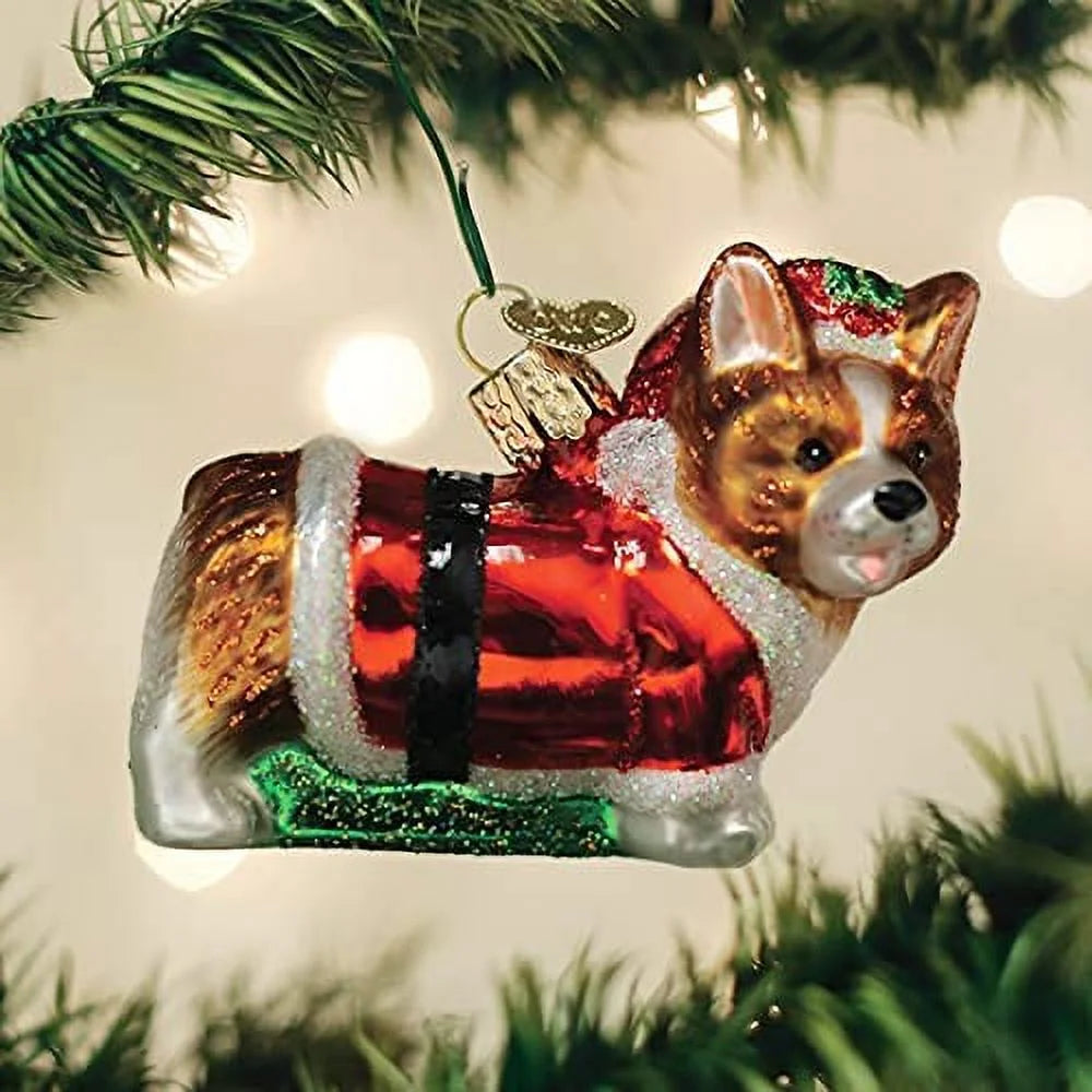 Corgi Puppy Glass Ornament D263579