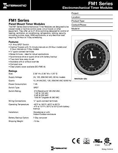 24-Hour Electromechanical Timer J340184