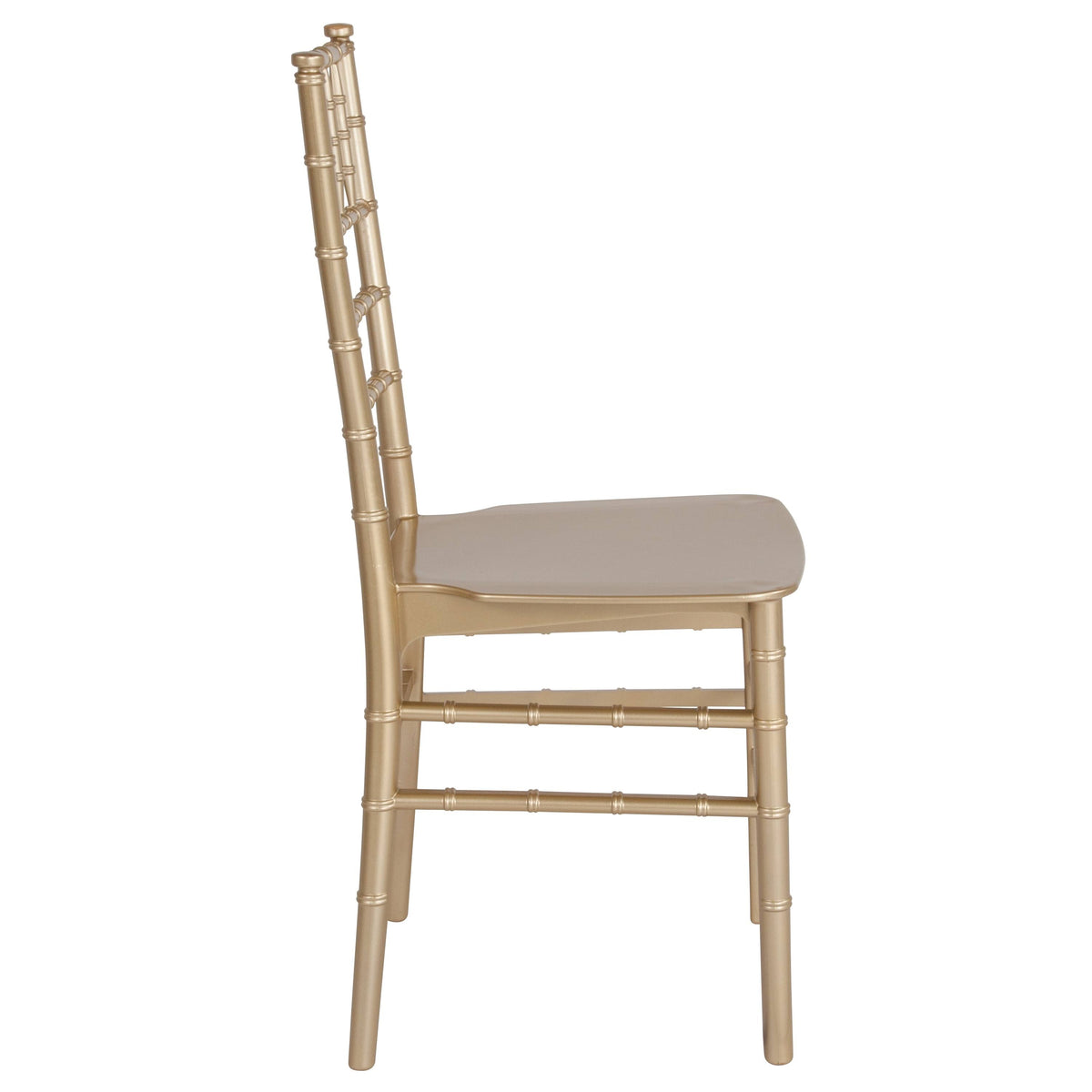2 Pack Gold Resin Stacking Chiavari Chair B56807