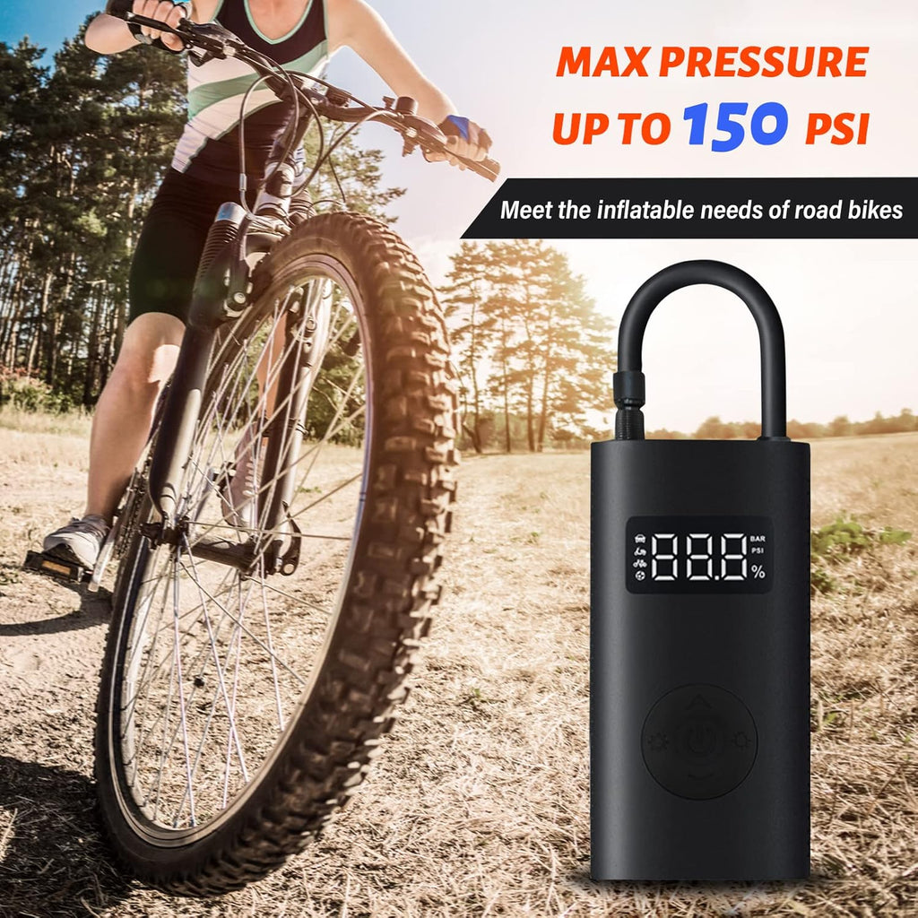 Portable 12V DC Electric Air Compressor Tire Pump Inflator with Pressure Gauge LED Light E85801