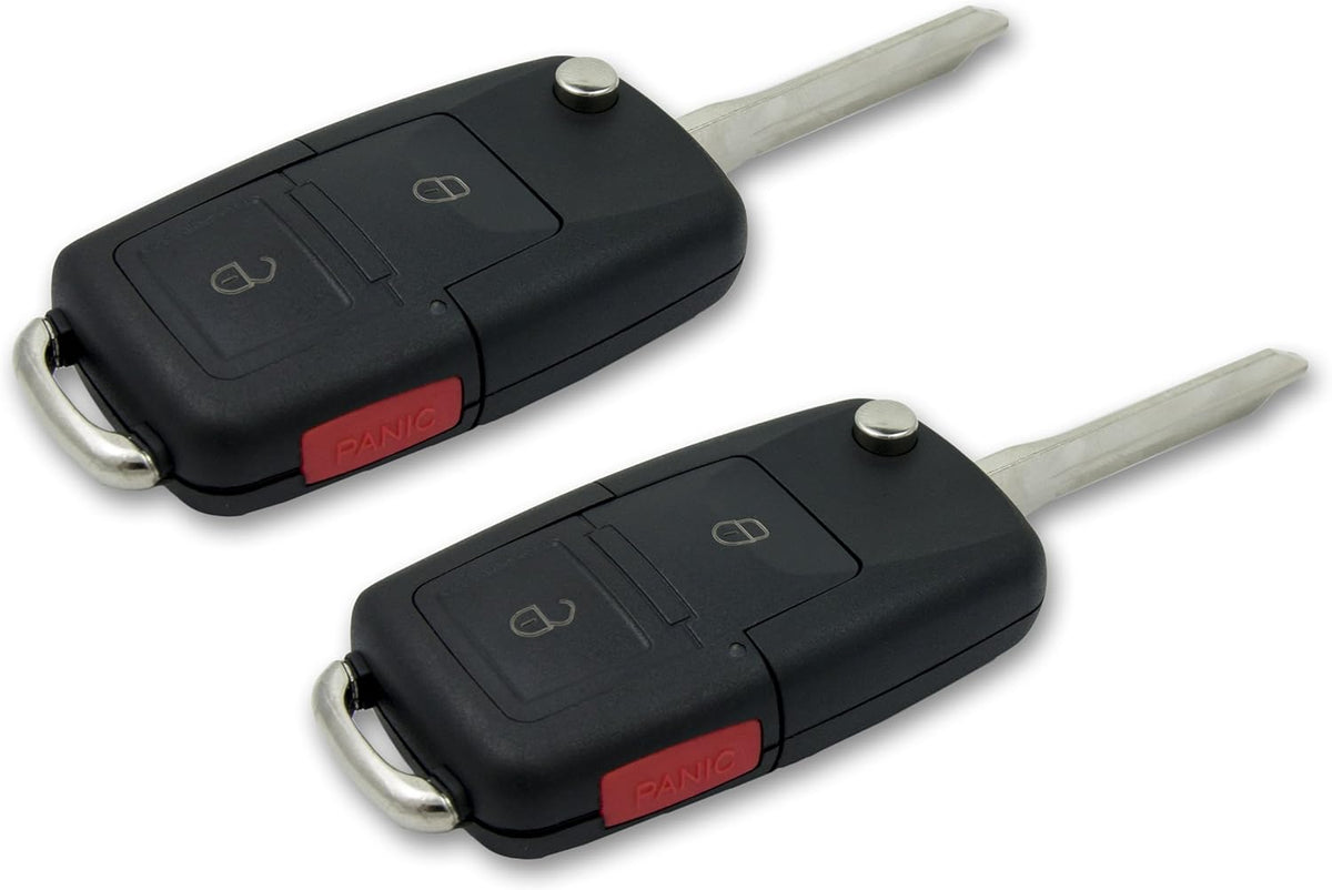 3 Button Flip Car Key Fob (2 Pack) A73371
