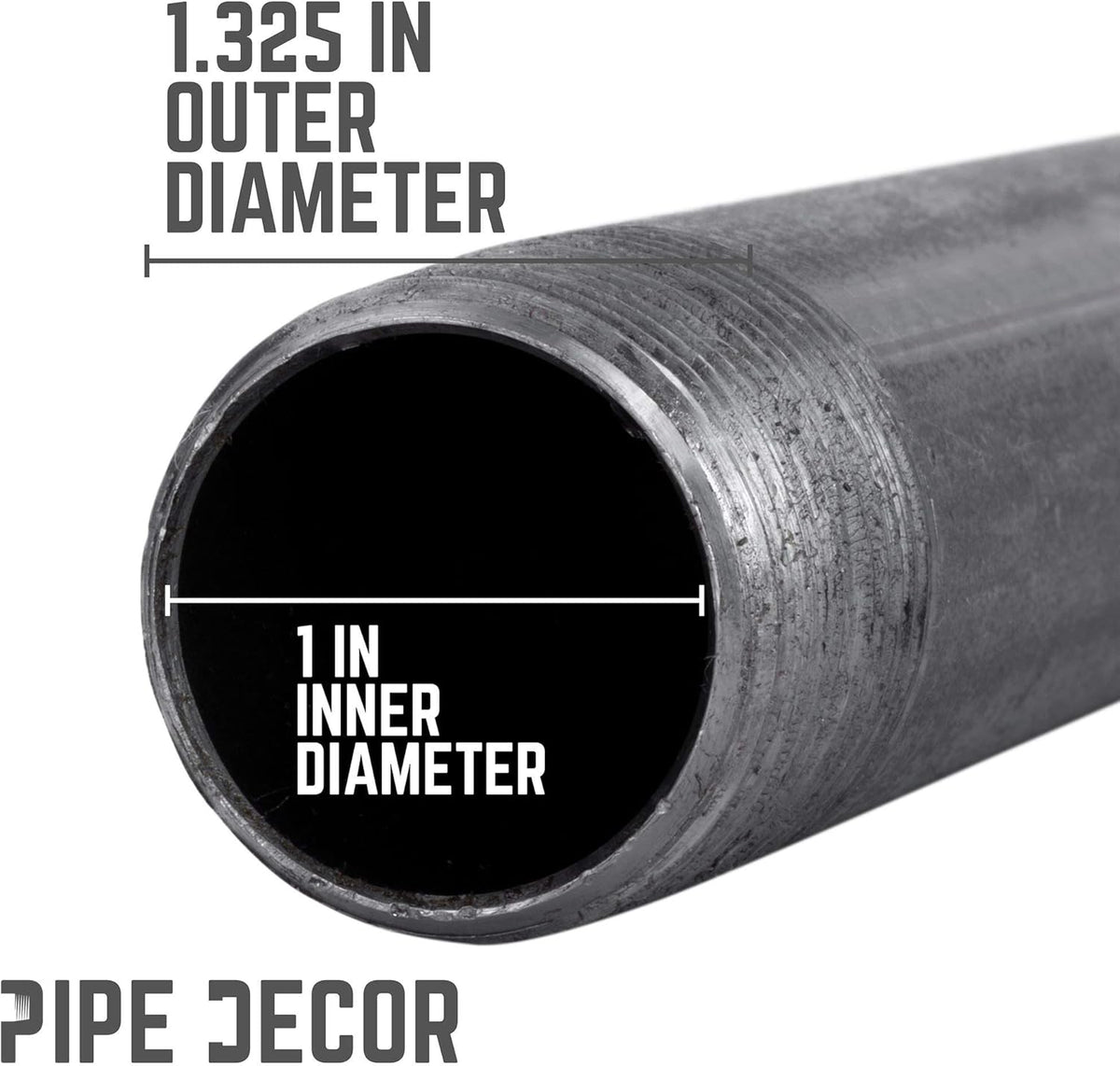 1” x 14” Malleable Cast Iron Pipe Connector C62494