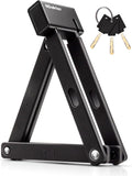 Black Pack of 2 Folding Bike Lock with Mounting Bracket B874