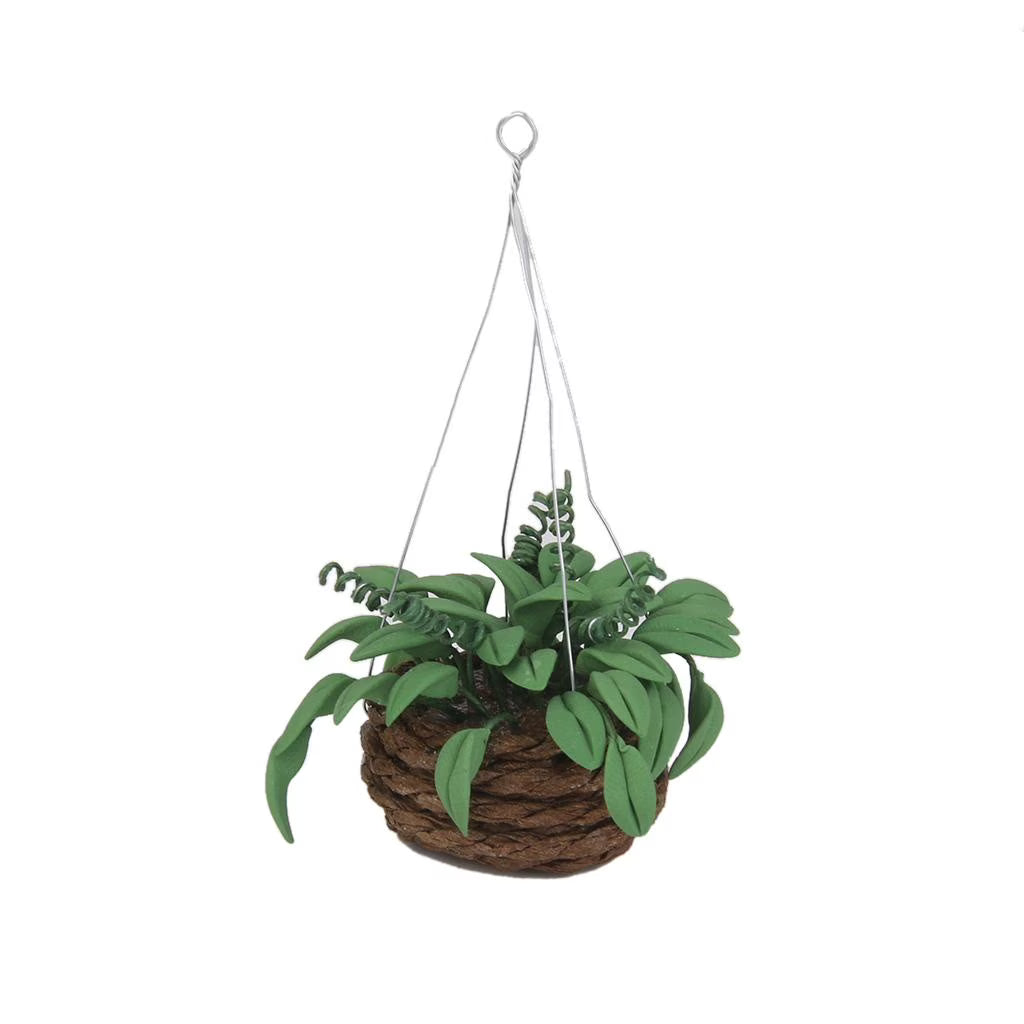 1/12 Scale Dollhouse Miniature Hanging Plants A435761
