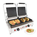 Double Panini Press Sandwich Maker with Cast-Iron Ribbed Plates Nonstick E64426