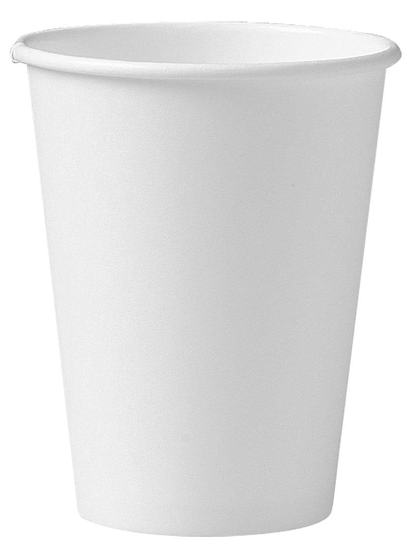 12 oz White Poly Paper Hot Cup D860299