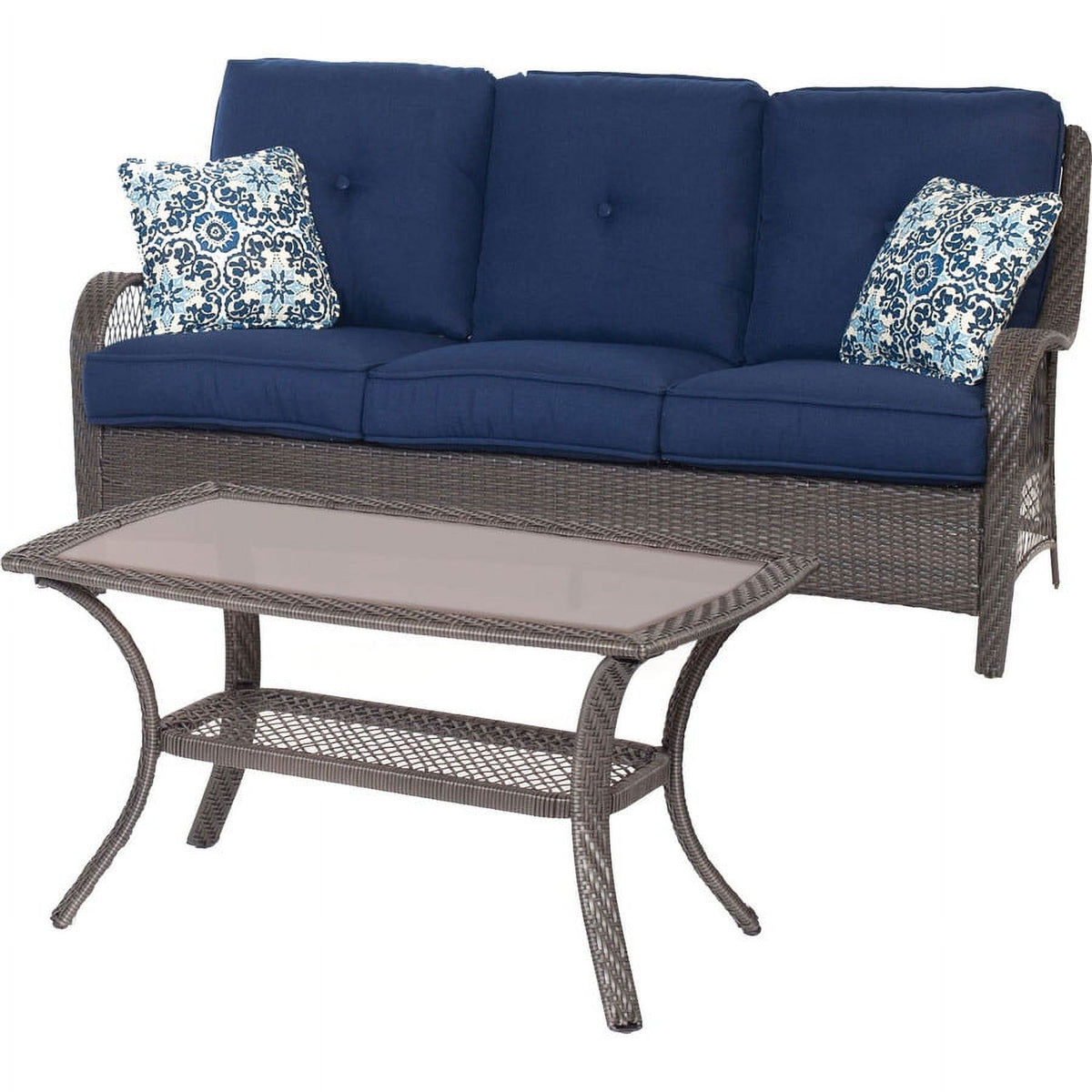 Navy Blue 4-Piece Patio Set F42498