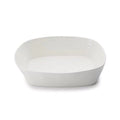 White Rectangular Lasagna Pan 11.5 X 9.5 Inch Porcelain V2643