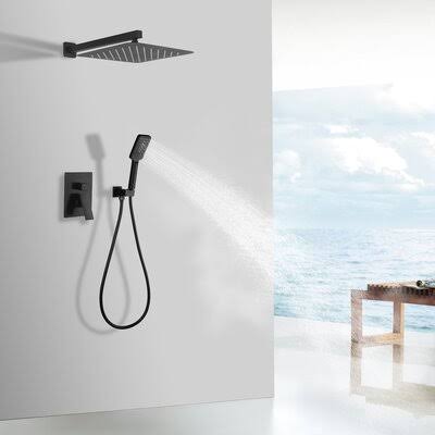 Matte Black Built-in Shower System L92014