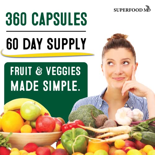 Fruit and Veggie Supplement 180 Count Pack of 2 X48376