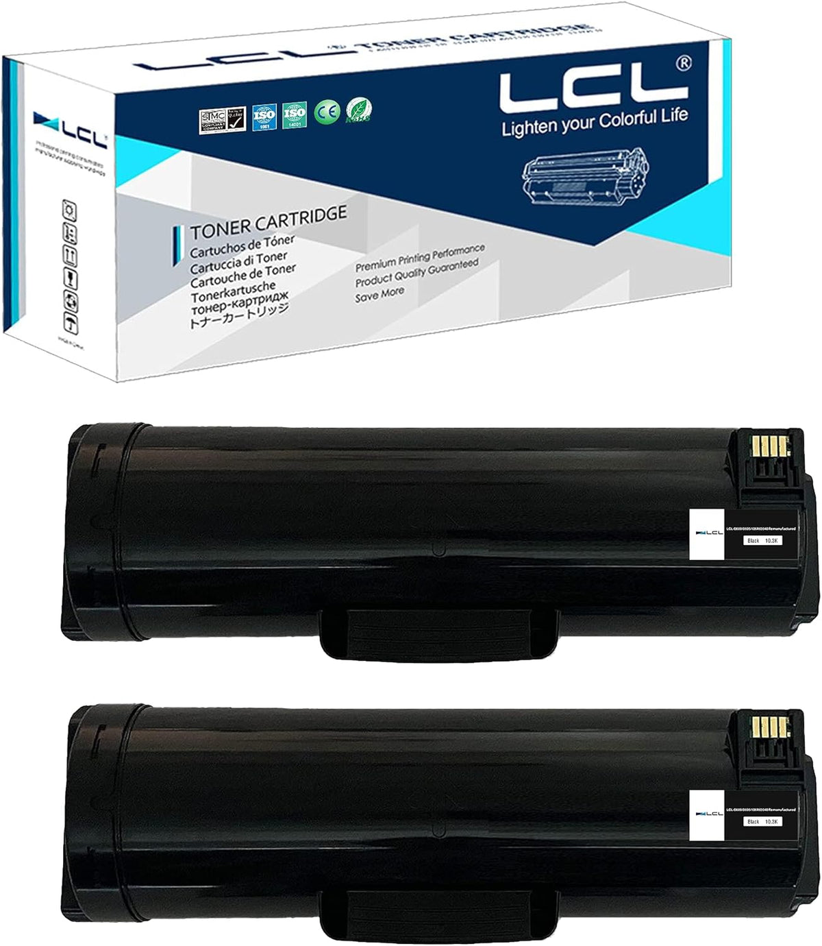 2-Pack Black Remanufactured Toner Cartridge U50867