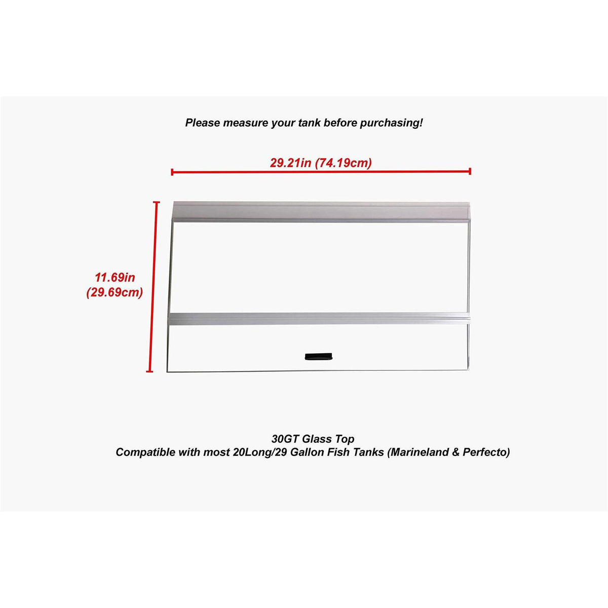 30 Gallon Glass Aquarium Fish Tank Q5222