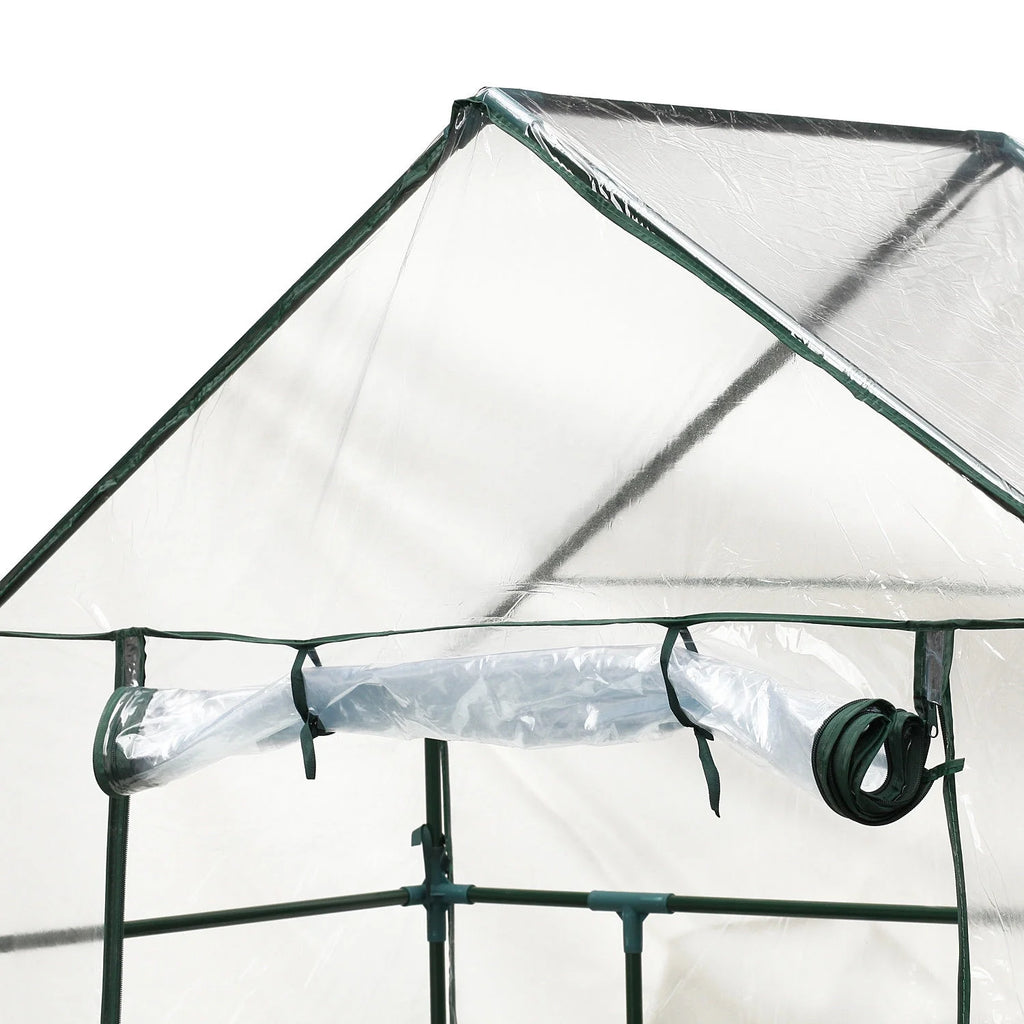 Portable Mini Walk-In Greenhouse with 3 Tier Shelves D91652