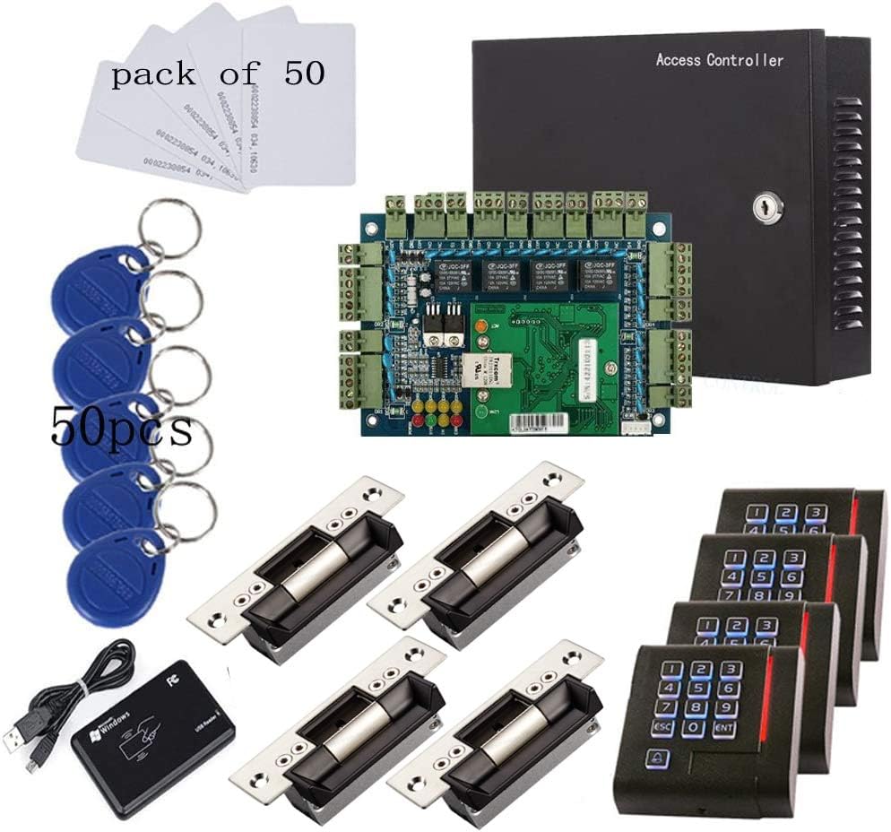 4 Doors Access Control System with Keypad Reader P57840
