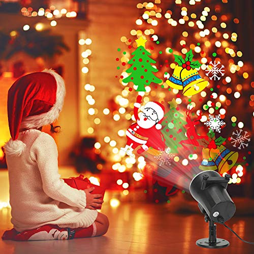 Waterproof 10W LED Projector 16 Slides Holiday Night Light N32066