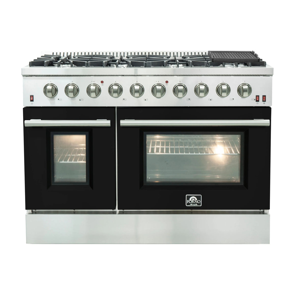 48 Inch Freestanding Gas Range in Black R50121
