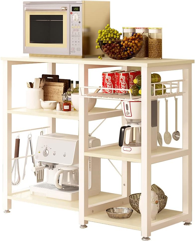 3-Tier Kitchen Baker's Rack Utility Microwave Oven Stand Storage Cart Workstation Shelf G353