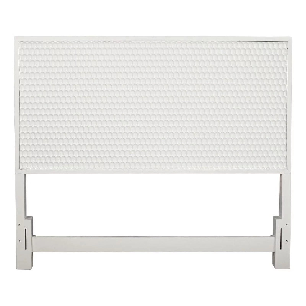Queen Headboard & Mini Wood Desk in White I2449
