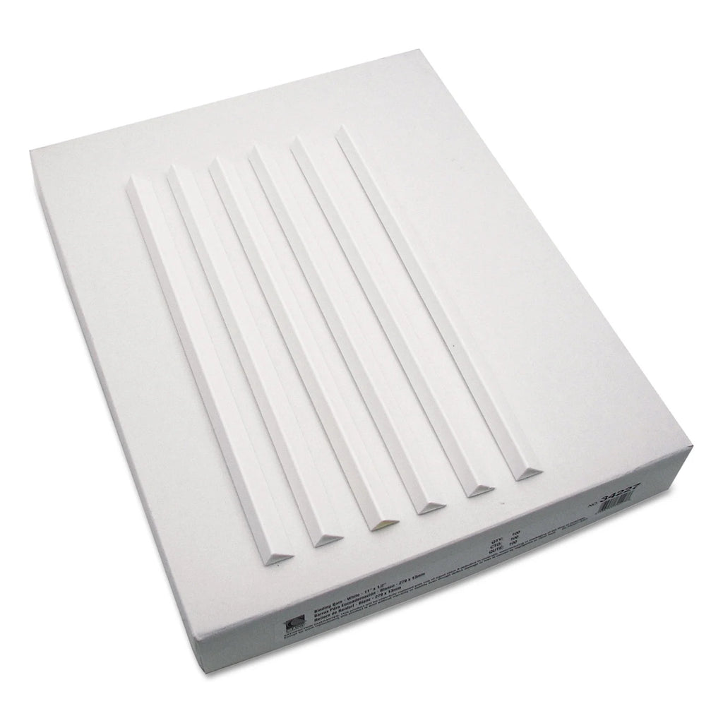 Binding Bars, White, 100/Box I845189