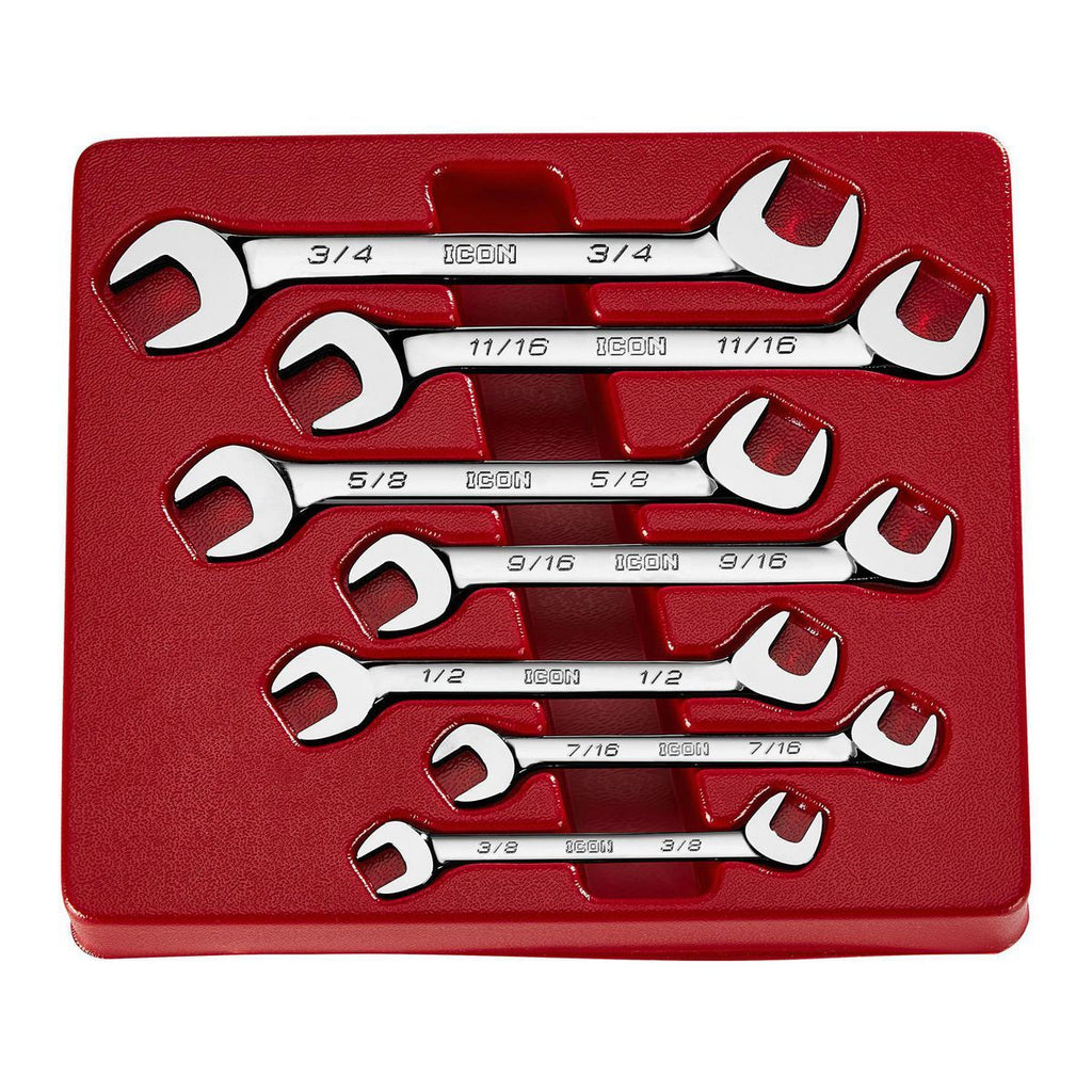 Angled Open-End Wrench Set, 7-Piece M429