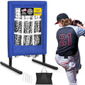 Heavy Duty 9 Hole Baseball Softball Pitching Net with Carry Bag H7446