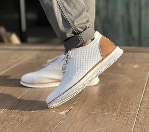 Men's Dress Sneakers Casual Walking Shoes Oxfords Mesh Comfortable Lightweight Breathable Lace-Up Q134140