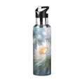 Jasmine Flowers and Pearls Insulated Stainless Steel Water Bottle with Straw Lid 20 oz G662