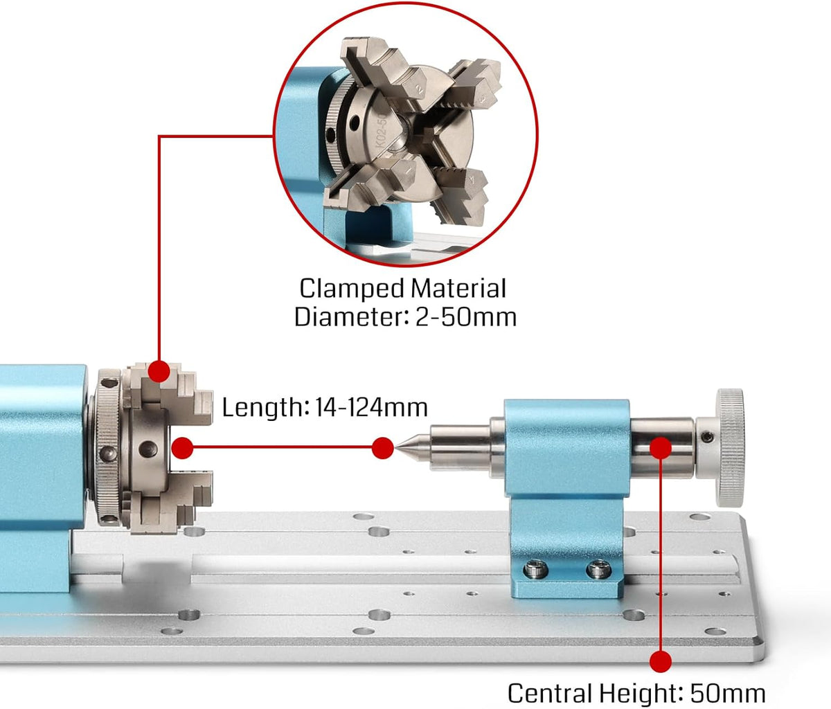 CNC Router Machine with 4th Axis Rotary Module Kit M560