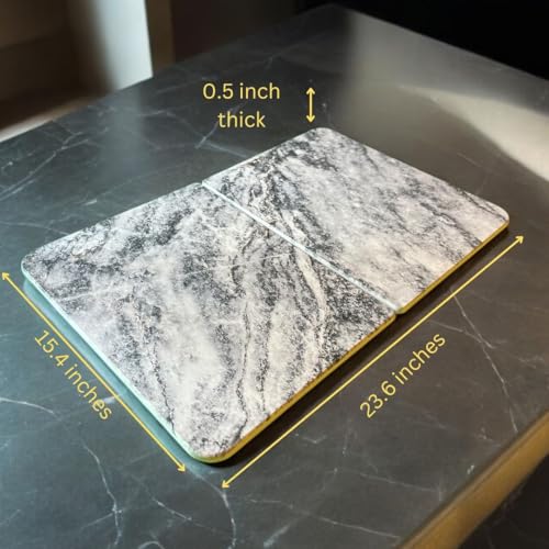 Stone Blue Marble Kitchen Drying Mat Q307