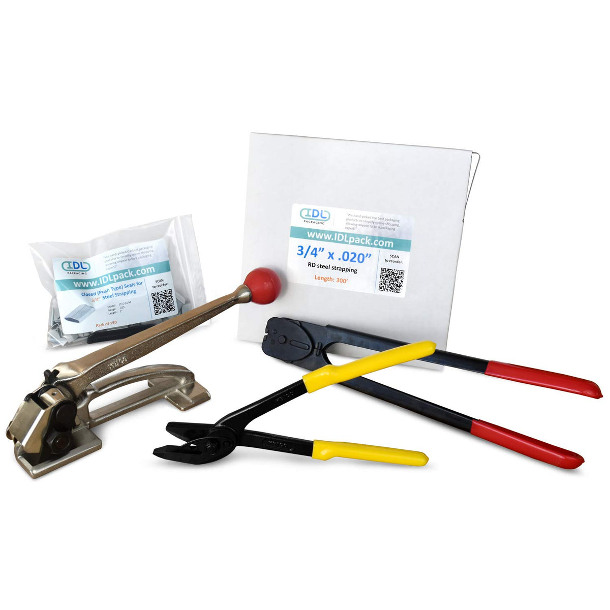 3/4" x 200' Steel Strapping Kit with 1700 lbs Break Strength D47989