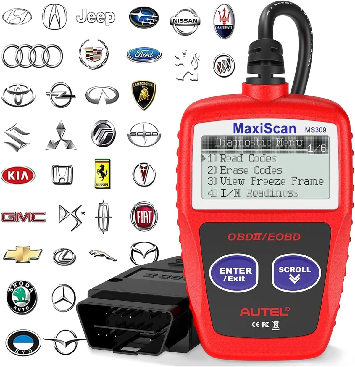 OBD2 Scanner Universal Car Engine Fault Code Reader P309295