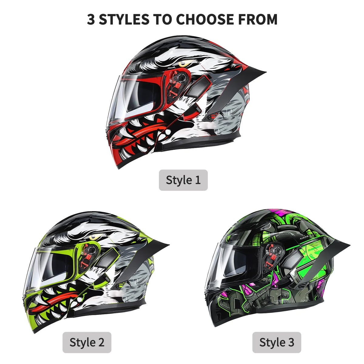 Motorcycle Full Face Helmet P574