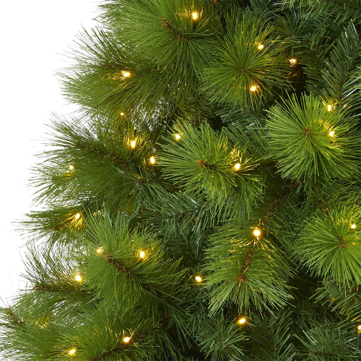 Green Artificial Christmas Tree with 600 Clear LED Lights N28544