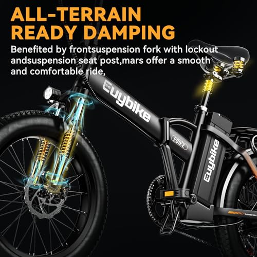 20" Fat Tire 1000W Electric Bike with 48V 20AH Removable Battery H53866