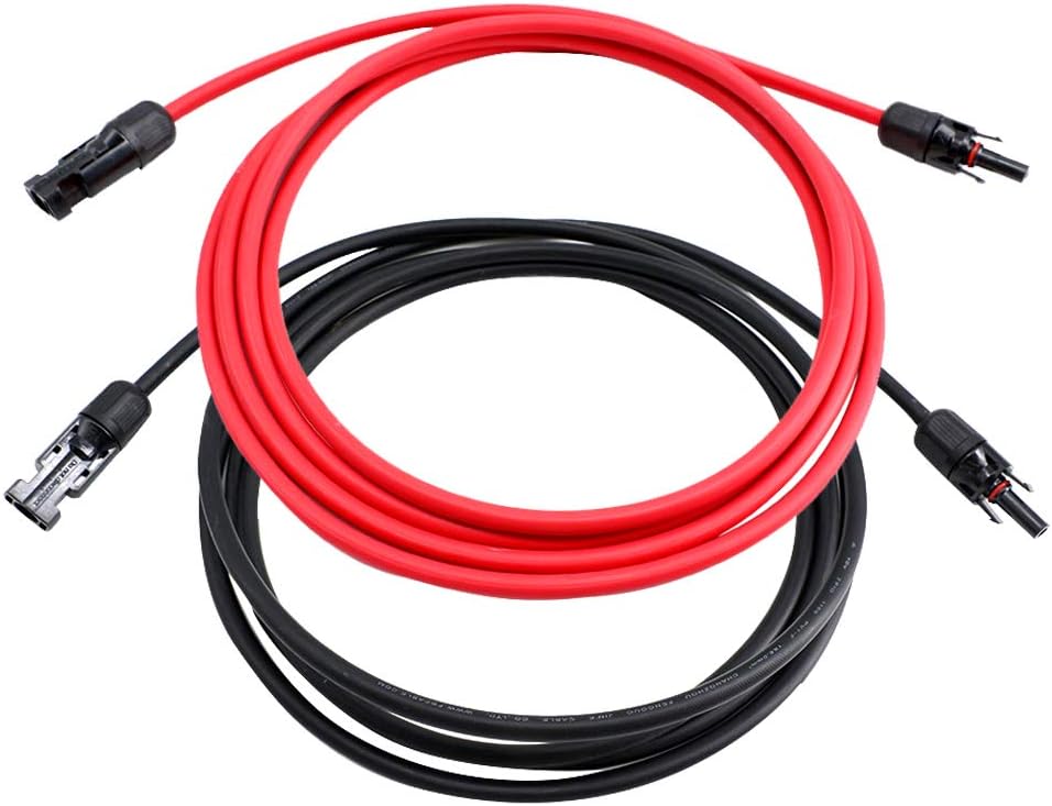 10 AWG 50 Feet Solar Extension Cable with Female and Male Connector L618904