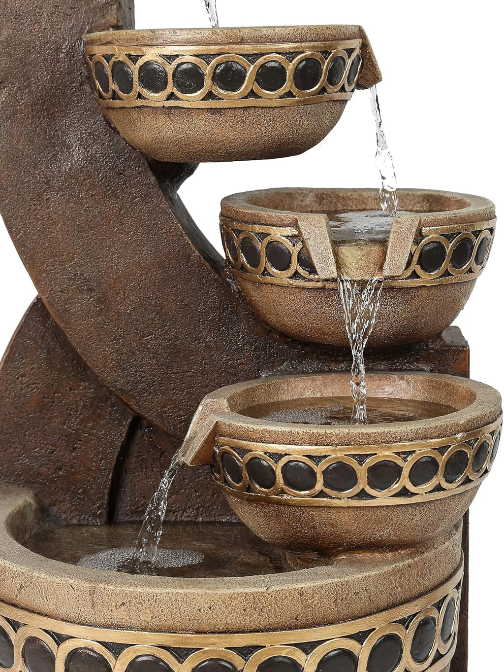 5 Tiered Polyresin Outdoor Water Fountain X676957
