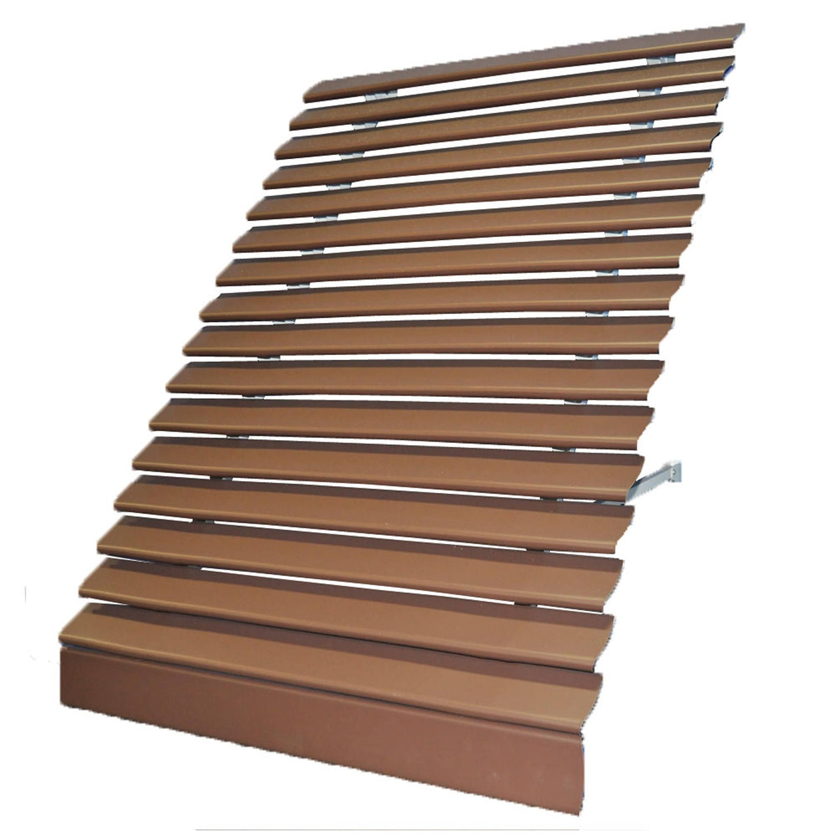 Brown Solid Fixed Window Awning F78039