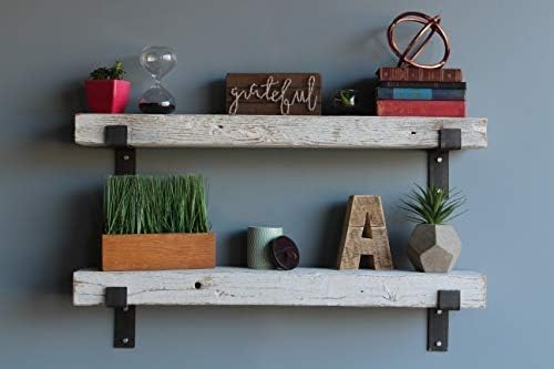 Reclaimed Wood Floating Shelves, Set of Two I295630